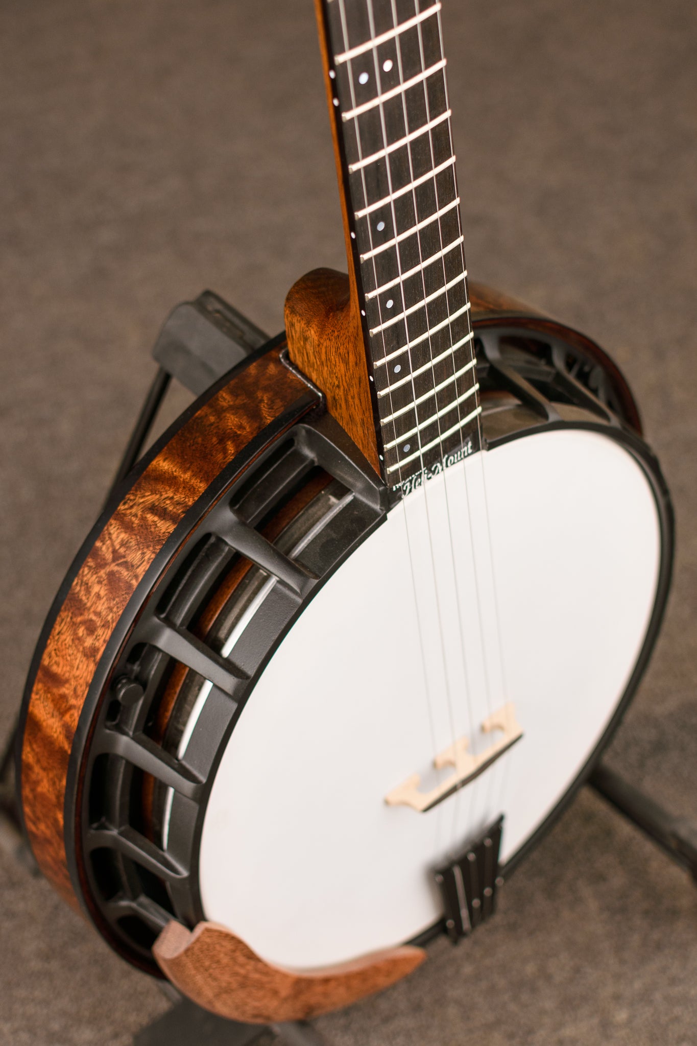 Nechville Mahogany Phantom Banjo w/ Quilted Mahogany Resonator Bluegrass Banjo
